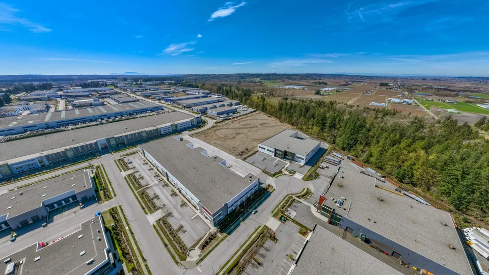 Industrial campus with multiple warehouse buildings