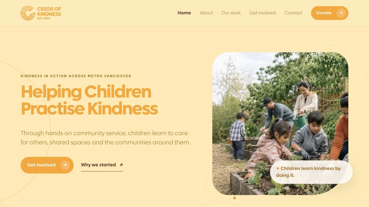 Ceeds of Kindness’s community website